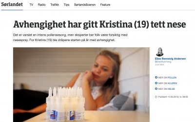 NRK: Avhengighet har gitt Kristina (19) tett nese
