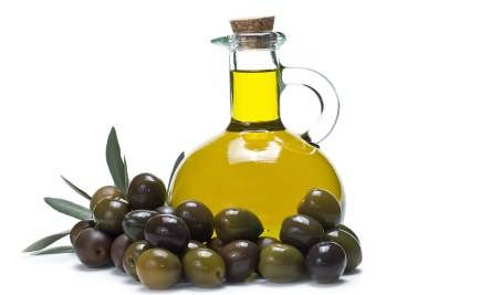 Image of a bottle with olive oil